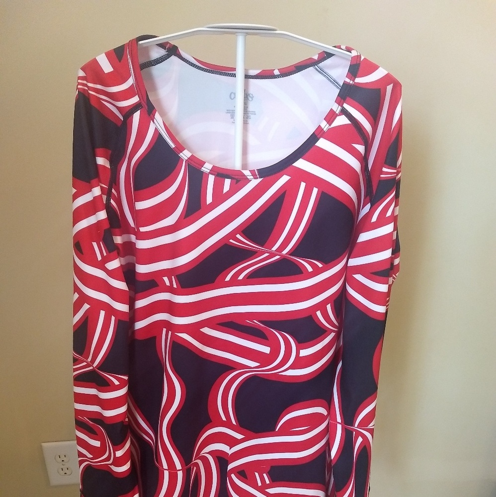 Hot Chillys Womens XL Geo Pro Long sl Scoop Top